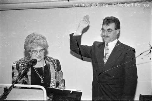 Amtseinführung Oberbürgermeister Klaus Schönfeld 1994