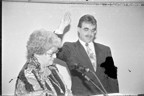Amtseinführung Oberbürgermeister Klaus Schönfeld 1994