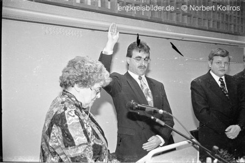 Amtseinführung Oberbürgermeister Klaus Schönfeld 1994