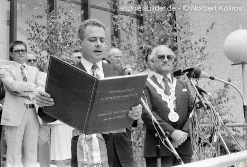 Partnerschaftsfeier Mühlacker / Bassano 1979