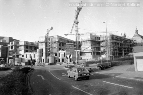 Rathaus Baustelle Mühlacker 1988