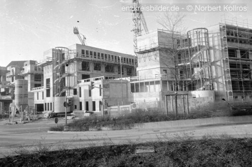 Rathaus Baustelle Mühlacker 1988