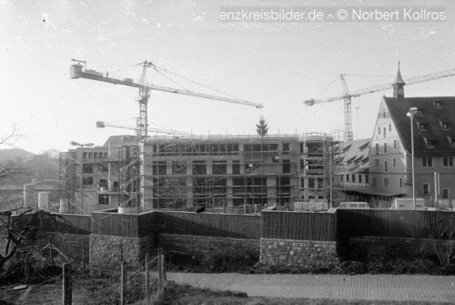 Rathaus Baustelle Mühlacker 1988